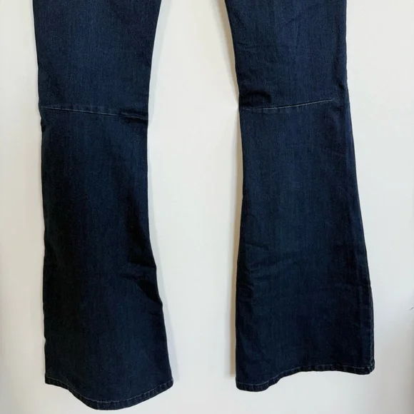 NWT Free People Penny Pull-On Flare Jeans Rich Blue Size 25 - Picture 6 of 14